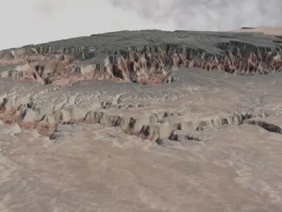 3D Topographical Grand Canyon 3D model