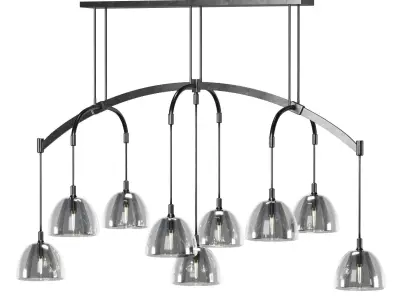 Vintage crystal luster 3D model