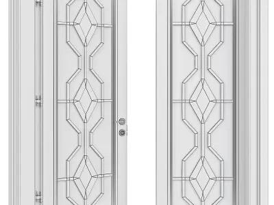Interior Doors Premium low poly 3d model Low-poly 3D model