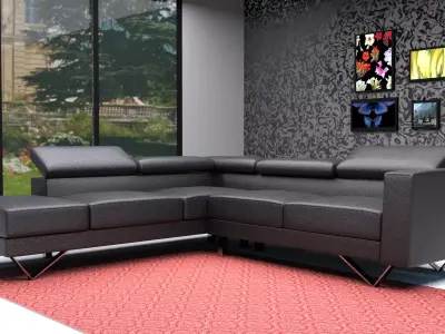 Living Room Sofa 3D model