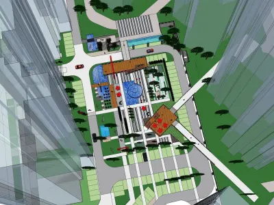 Sketchup Plaza 195 3D model