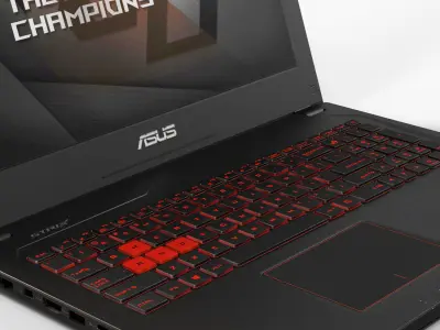 Asus ROG GL502VS gaming laptop Low-poly 3D model