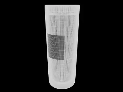 Candles and candleholders-Pillar Candle-PBR 3D model