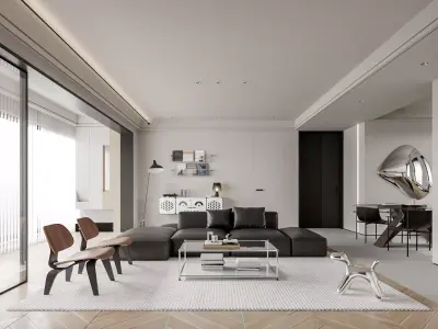 apartment interior scenes     3D model 18
