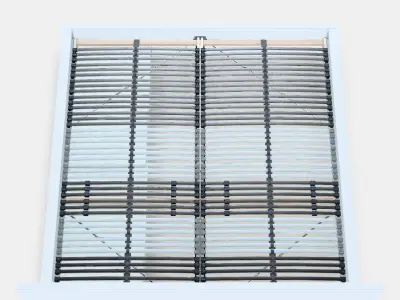 MALM Bed frame high w 2 storage boxes 27 Low-poly 3D model