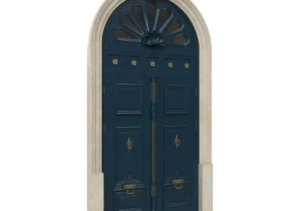 Entrance classic door 41 3D model