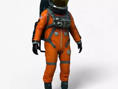 Astronaut Low-poly 3D model order