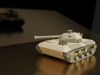 Army vehicles  Low-poly 3D model