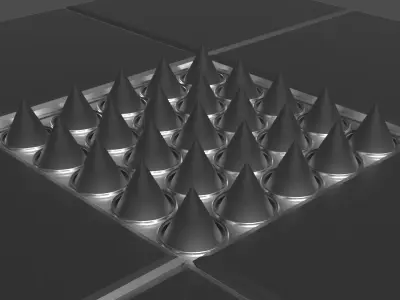 Metal Floor Spikes Trap 3D model
