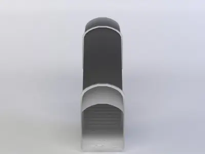 Stairs mailbox Low-poly 3D model