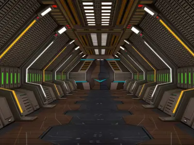 Sci Fi Corridor  3D model