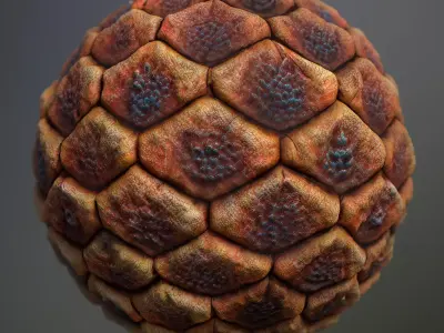 Material Skin Alien 28 Seamless PBR Texture Texture