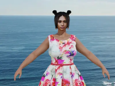 Beautiful Girl 3D model