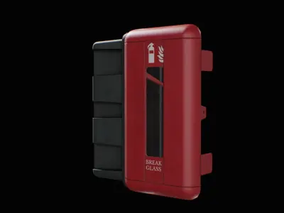 Fire Extinguisher low poly game ready Low-poly 3D model