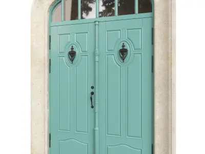 Entrance classic door 68  3D model