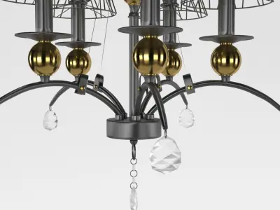 Lussole lgo arivaca chandelier 3D model