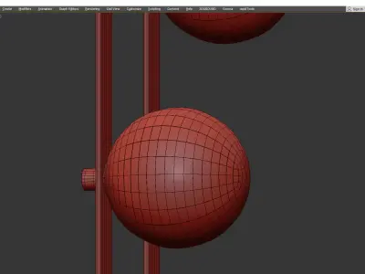 DIKA SCONCE Low-poly 3D model