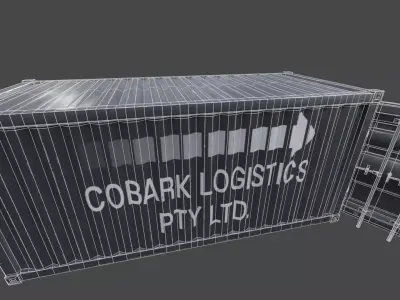 Shipping Container Free low-poly 3D model