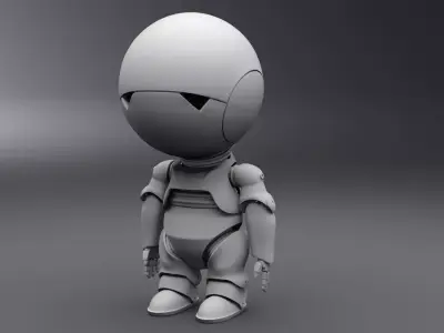 Marvin Paranoid Android Scale model 3D print model