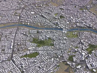 Kirkuk - 3D City Models Low-poly 3D model