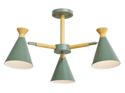 OLA Chandelier 3 lamps Low-poly 3D model