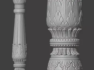 Indian Classic Pillar - 3DP Ready 3D print model purchase