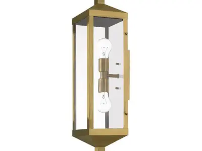 Tucana Outdoor Wall Lantern - 3 Colour 3D model