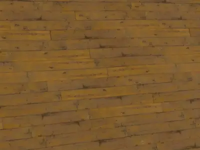 Rustic Weathered Oak Floorboards with Nail Detailing PBR Texture