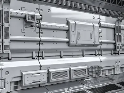 SCI-FI WALL PANELS VOL 04 3D model