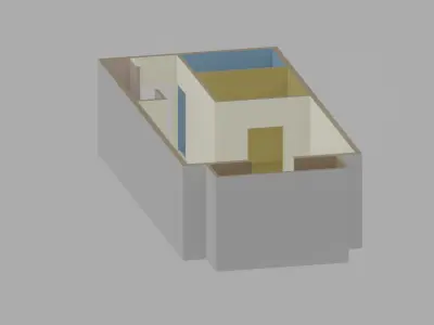 Apartment Floor Plan Low-poly 3D model