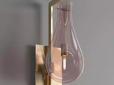 DROP 1 glass wall sconce 3D model
