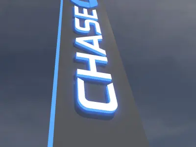 Chase Bank 3D model