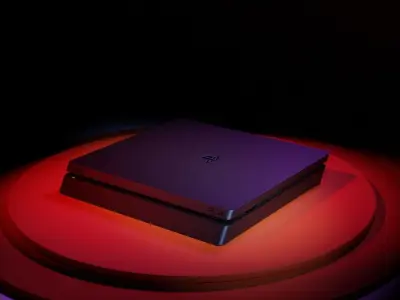 PS4 and Lighting Setup Free 3D model