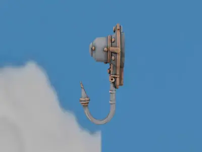 Crescent Claw Utility Hook 3D print model