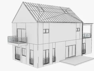 Modern House 14 3D model