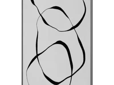 Abstract Painting Frame set 3D model 753