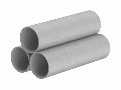Concrete Pipes 3D model get