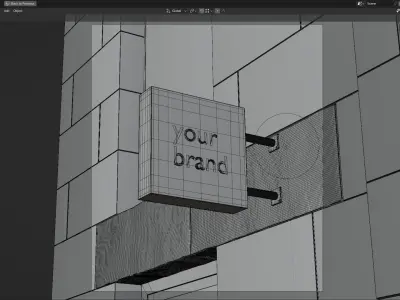 Brand Board -  Archviz Ready for Render 3D model