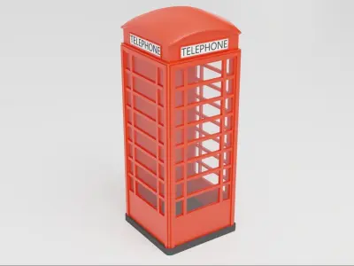Phone Box Low Polly 3D Model Game Ready Free 3D model