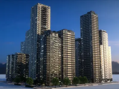 City Block Type B39 3D model