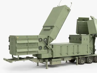  Long Range Surveillance Radar Platform Deployed Rigged for Maya 