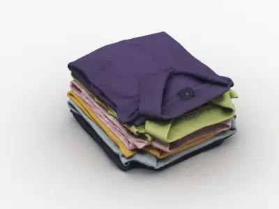 Polo Shirts 3D model