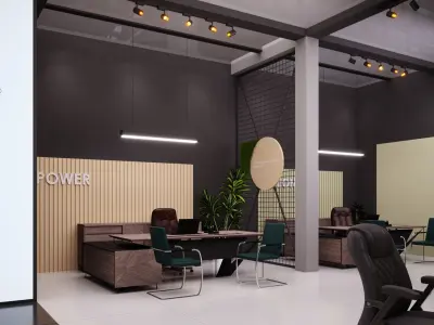 10x25 Exhibiton Stand 3D Model 3 Sides Open Booth 3D model