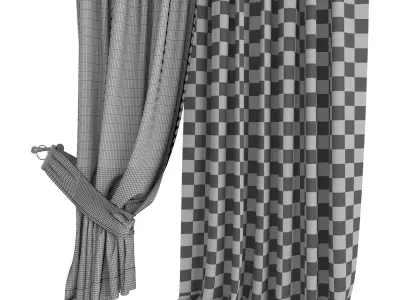 Curtain curtains 3D model