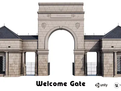 Main  Street Gate 3D model