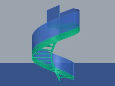 Spiral Staircase Free 3D model purchase