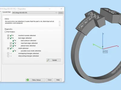 Jewelry ring 455 3D print model