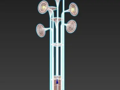 botti brass floor lamp at 3D model