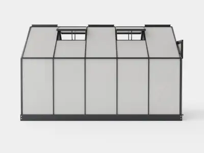 Greenhouse Venus 6200 Glass Black Low-poly 3D model