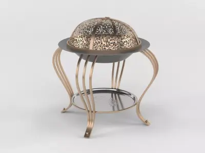 Grill Charcoal Stove 3D model